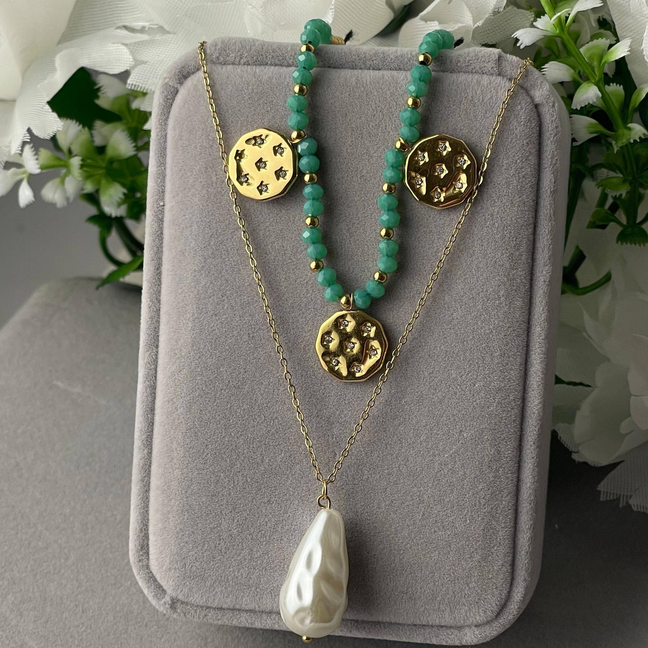 Collier superposé  en Acier à petit prix